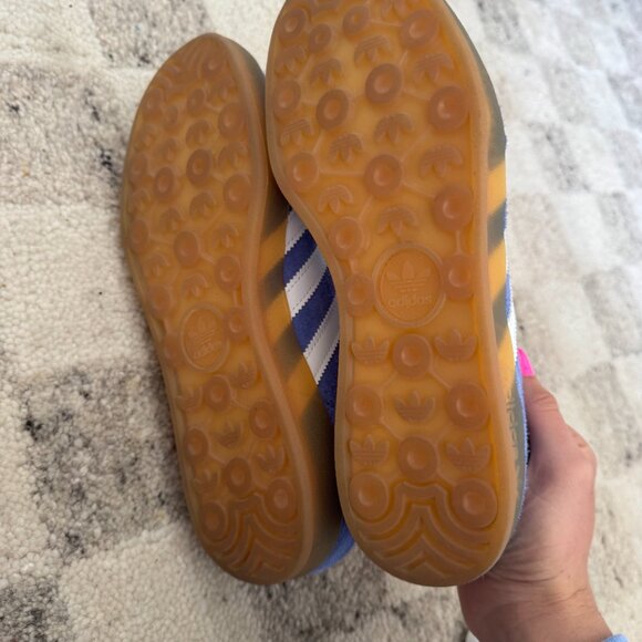 Adidas Gazelle Indoor Shoes Blue Fuzion - Size 8 - Picture 2 of 4